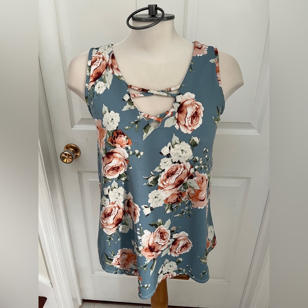 Eclipse Floral Sleeveless Top